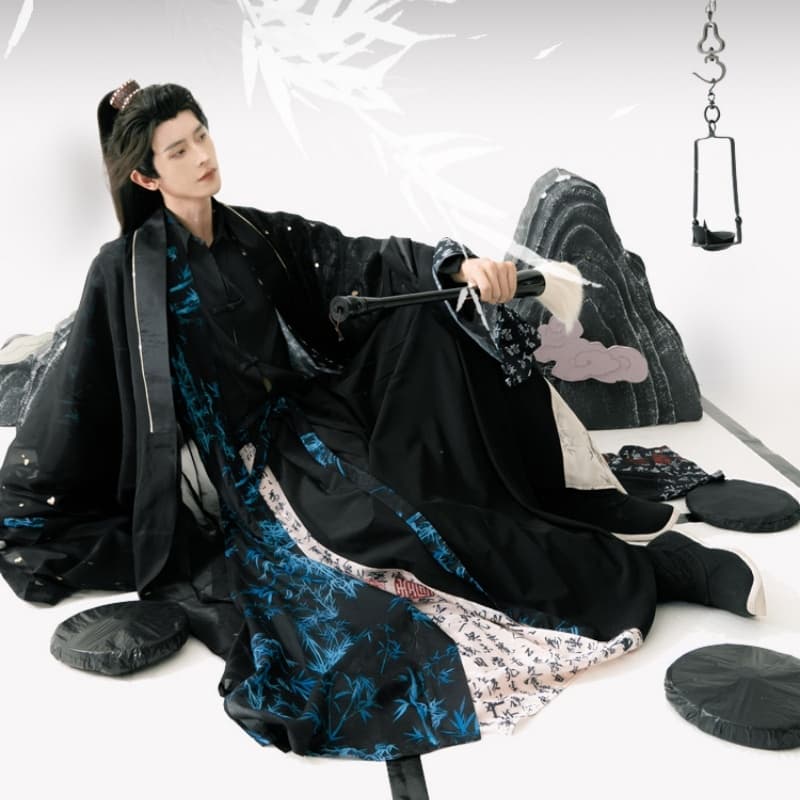 【Han Costume】Calligraphy printed ancient costume