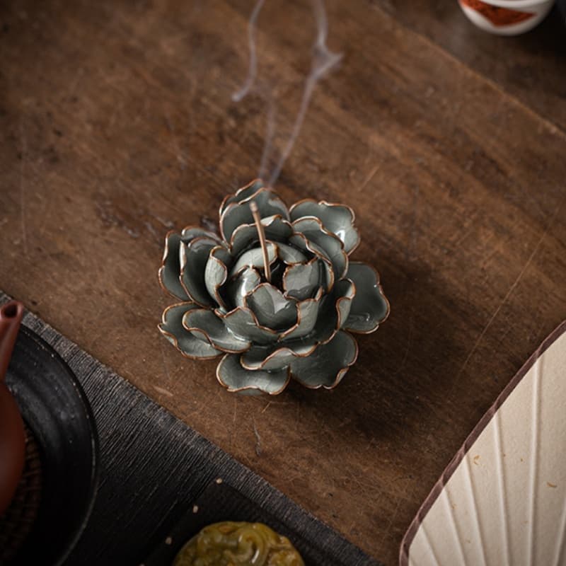 【Tea Pet】Lotus flower Incense burner