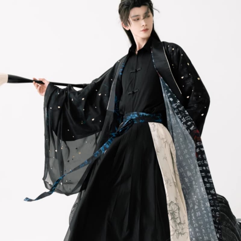 【Han Costume】Calligraphy printed ancient costume