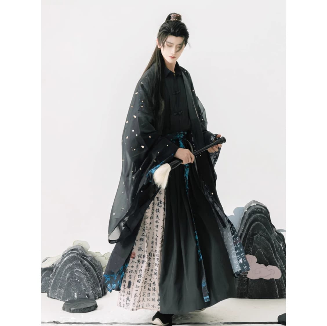 【Han Costume】Calligraphy printed ancient costume