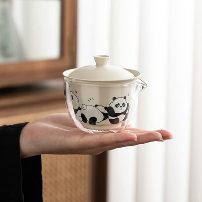 【Travel Tea Set】Lovely panda travel tea set