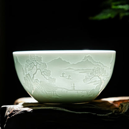 【Tea cup】Beautiful Mountains and Rivers - Pu'er Cup