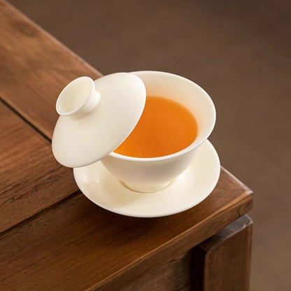 【Travel Tea Set】Clear clouds Porcelain Travel tea set