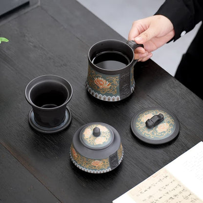 【Tea Set Gift Box】Twig Lotus Office Tea Cup