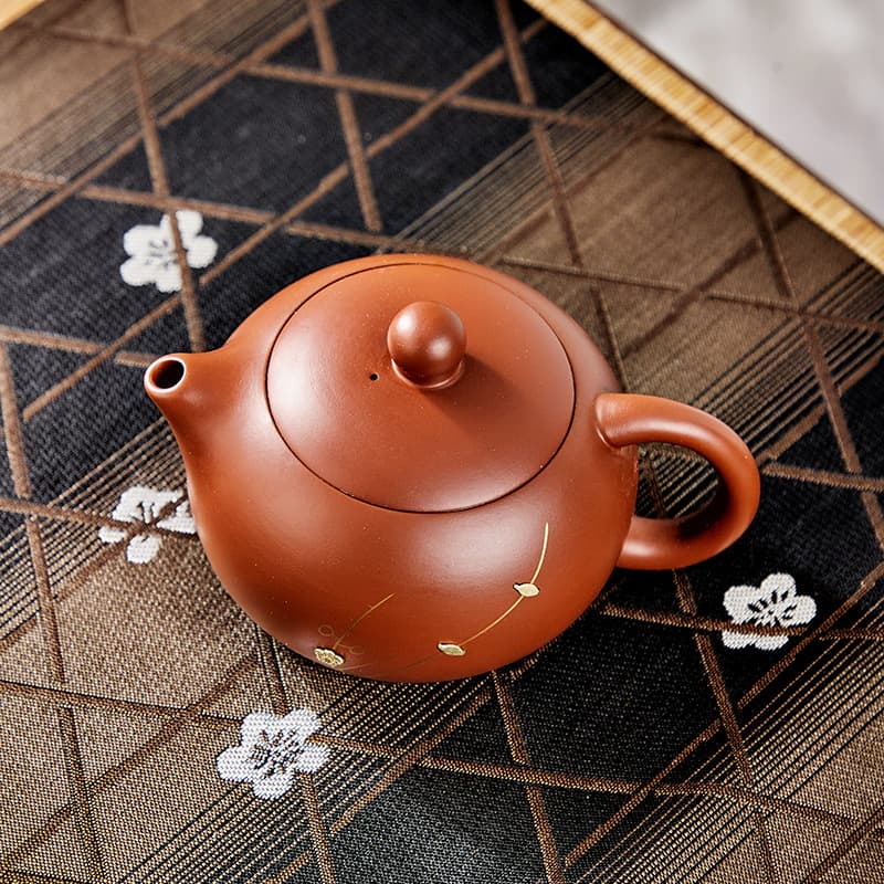 【Teapot】Purple Clay Metal rivets XiShi Teapot