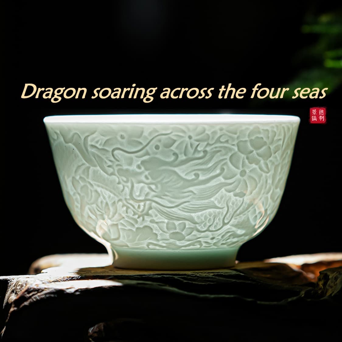 【Tea cup】Dragon and Phoenix Auspicious