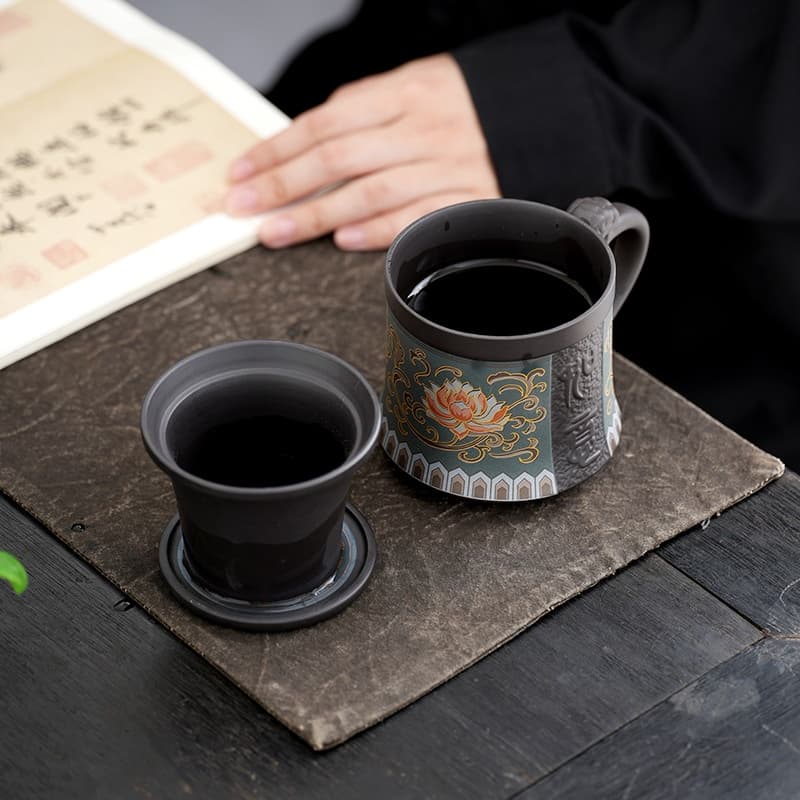 【Tea Set Gift Box】Twig Lotus Office Tea Cup