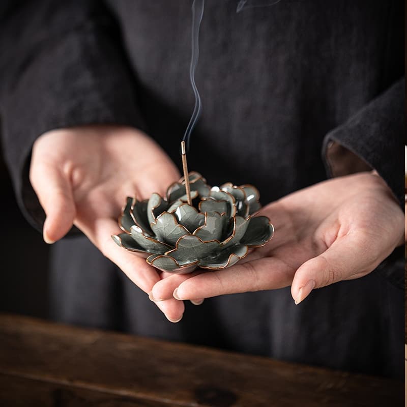 【Tea Pet】Lotus flower Incense burner